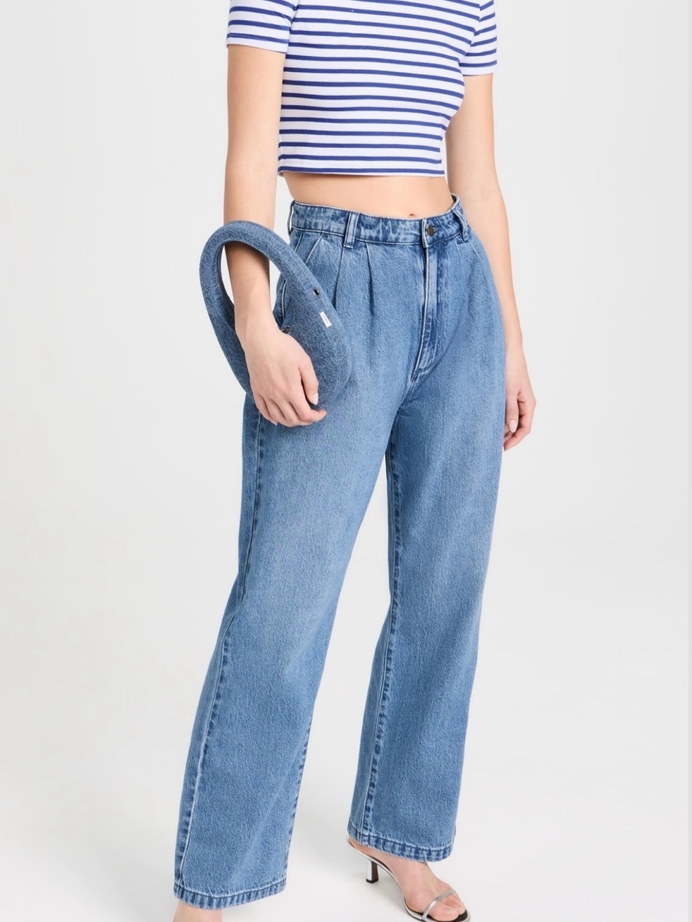 ROLLA'S Light Wash Pleated Front Chloe Pleat Jeans High Rise Curvy Streetwear
